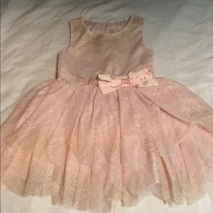 Pink Gold Glitter Fairy Dress